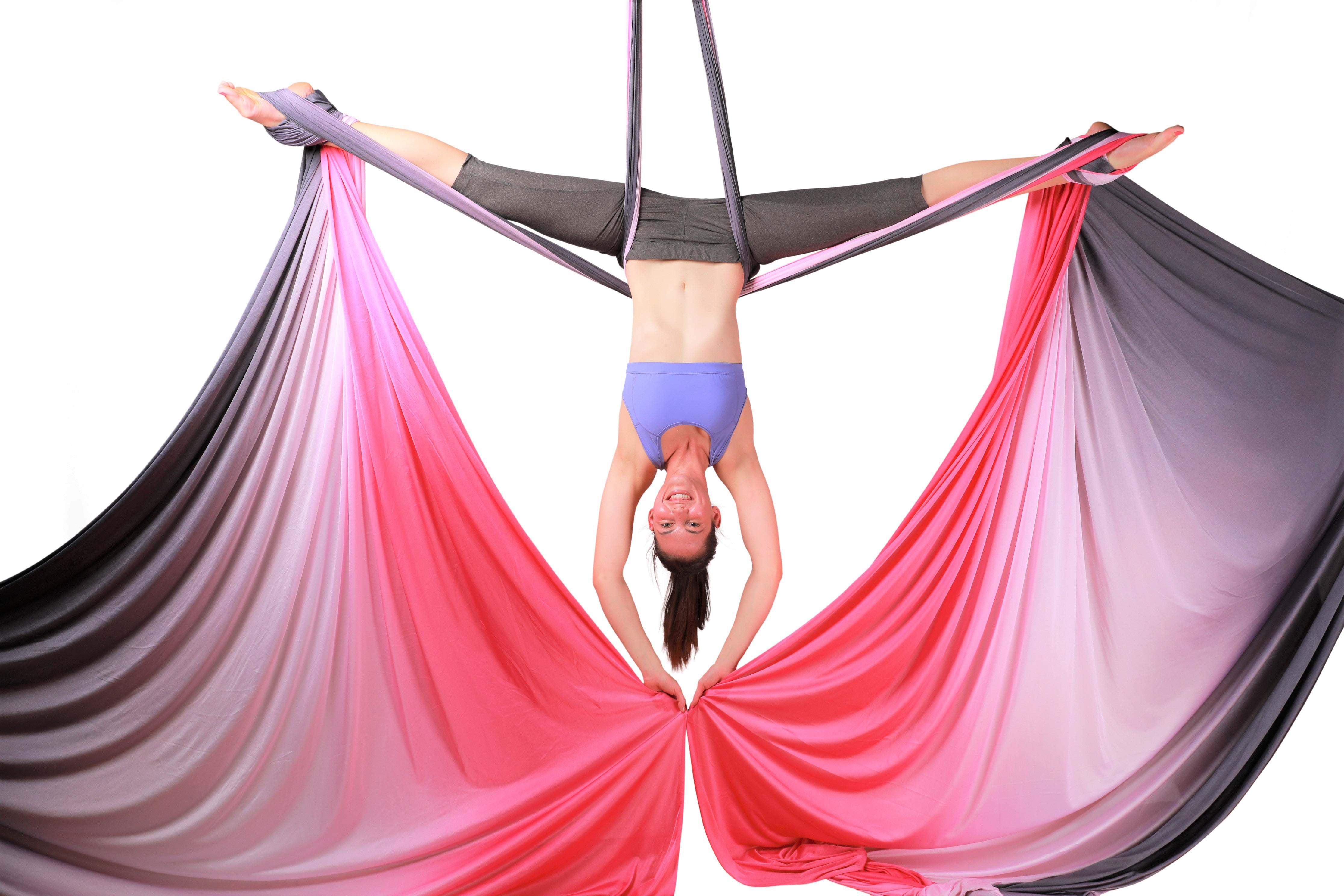 aerial silks cross back straddle