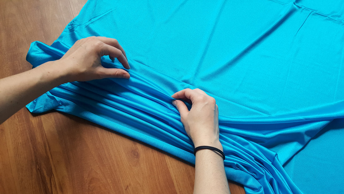 Blue Yoga Hammock Fabric