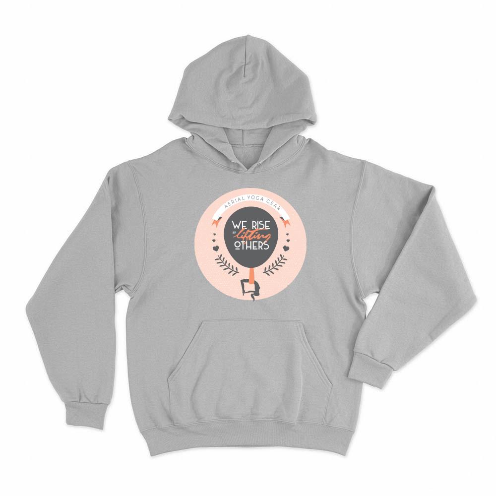 We Rise by Lifting Others Aerial Yoga Hoodie Pullover - Uplift Active