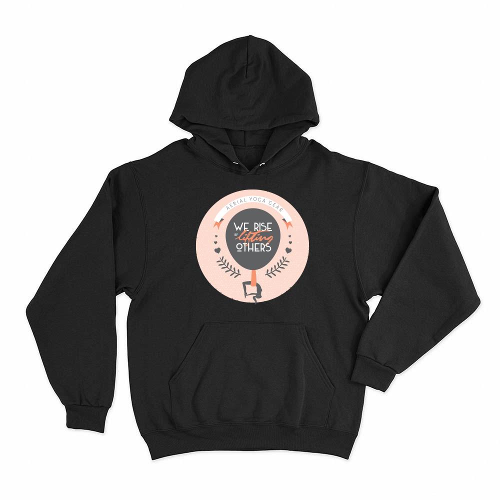 We Rise by Lifting Others Aerial Yoga Hoodie Pullover - Uplift Active