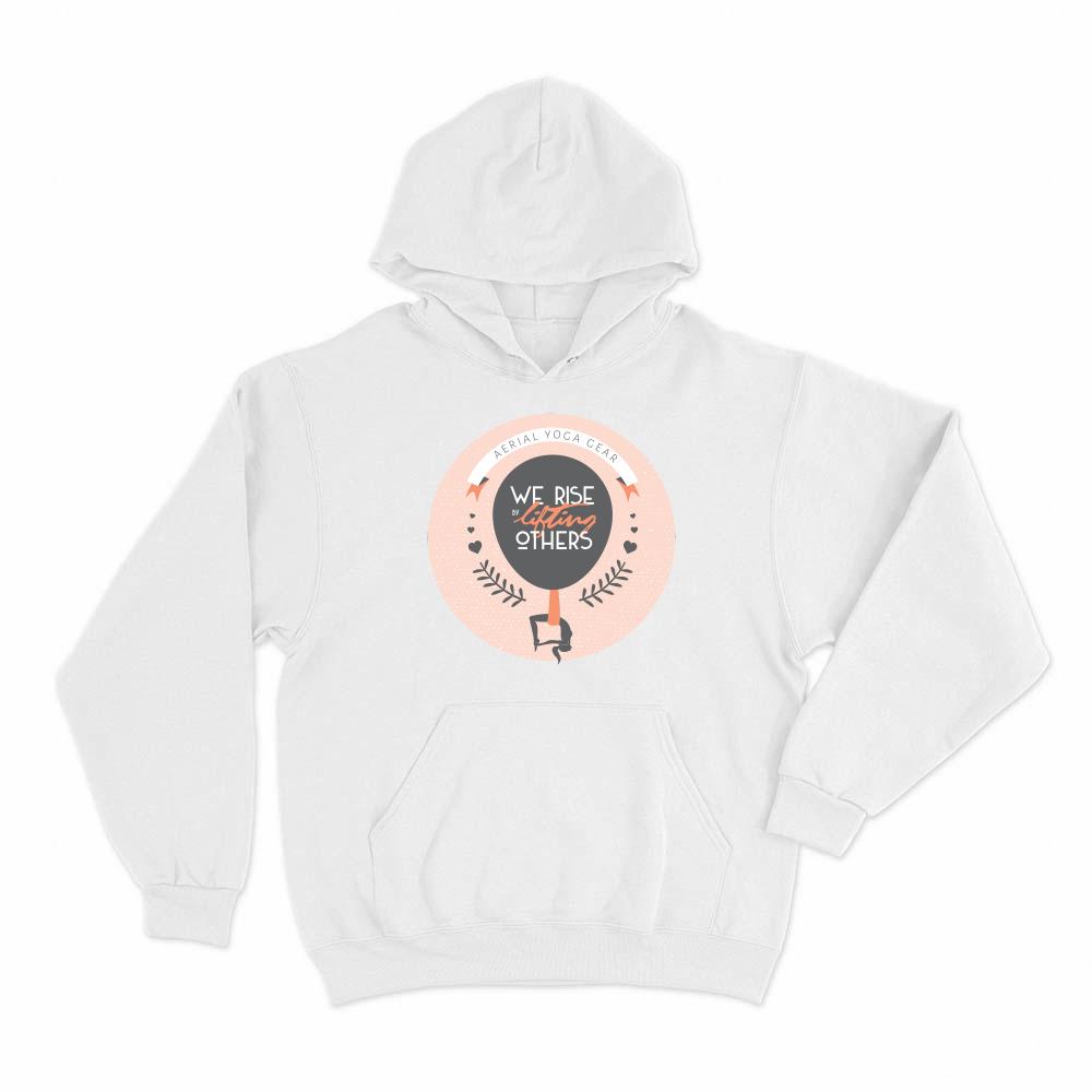 We Rise by Lifting Others Aerial Yoga Hoodie Pullover - Uplift Active