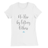 We Rise by Lifting Others Print in Black Aerial Silks Tee - Uplift Active