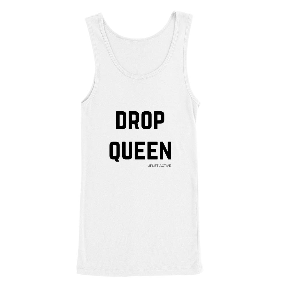 Drop Queen Print in Black Aerial Silks Tank Top - Uplift Active