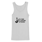 Flying Flipping Strong Print in Black Aerial Silks Tank Top - Uplift Active