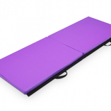 FOLDING TWO PANEL GYMNASTICS MAT - Purple