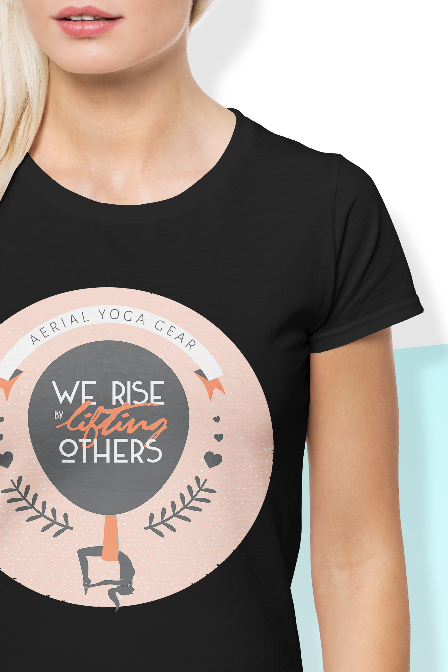 We Rise By Lifting Others Aerial Yoga Shirt - Uplift Active